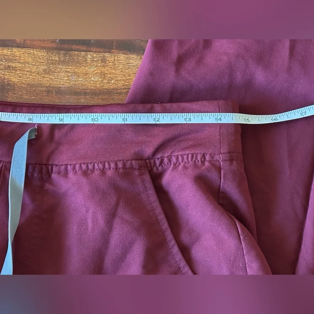 FIGS Technical Collection Zamora Jogger Scrub Pants | Burgundy | Size Small - Picture 10 of 12